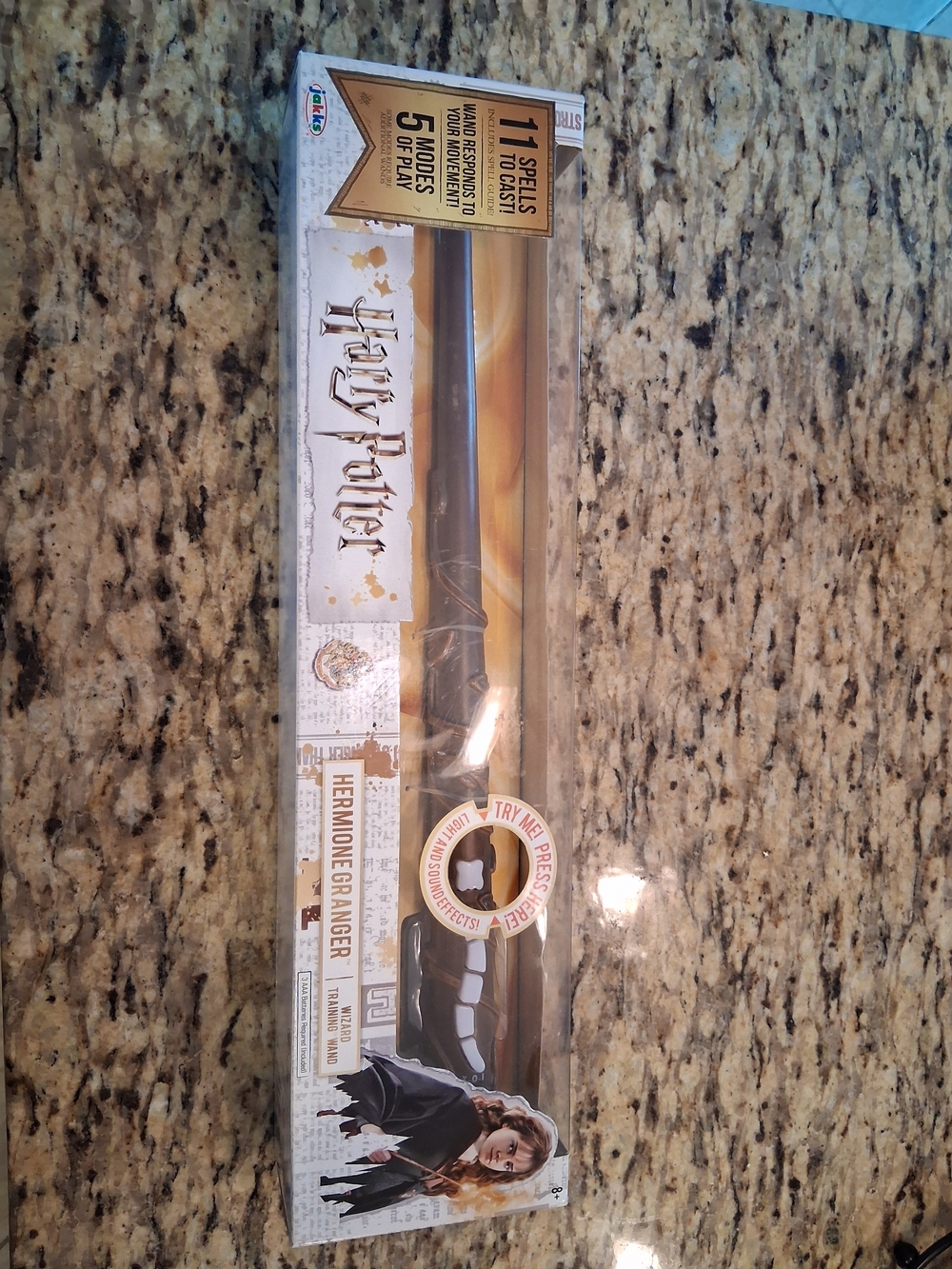 Harry Potter Hermione Granger Wizard Training Wand - 11 spells To Cast with Ligh